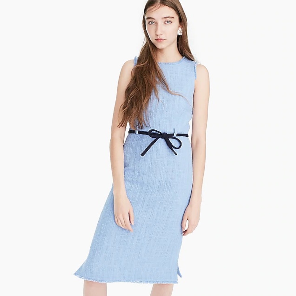 Jcrew navy tweed dress size 4